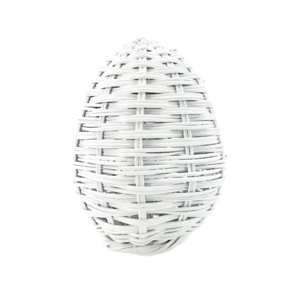 Nwt Providence White Woven Ratan Easter Egg,  7"